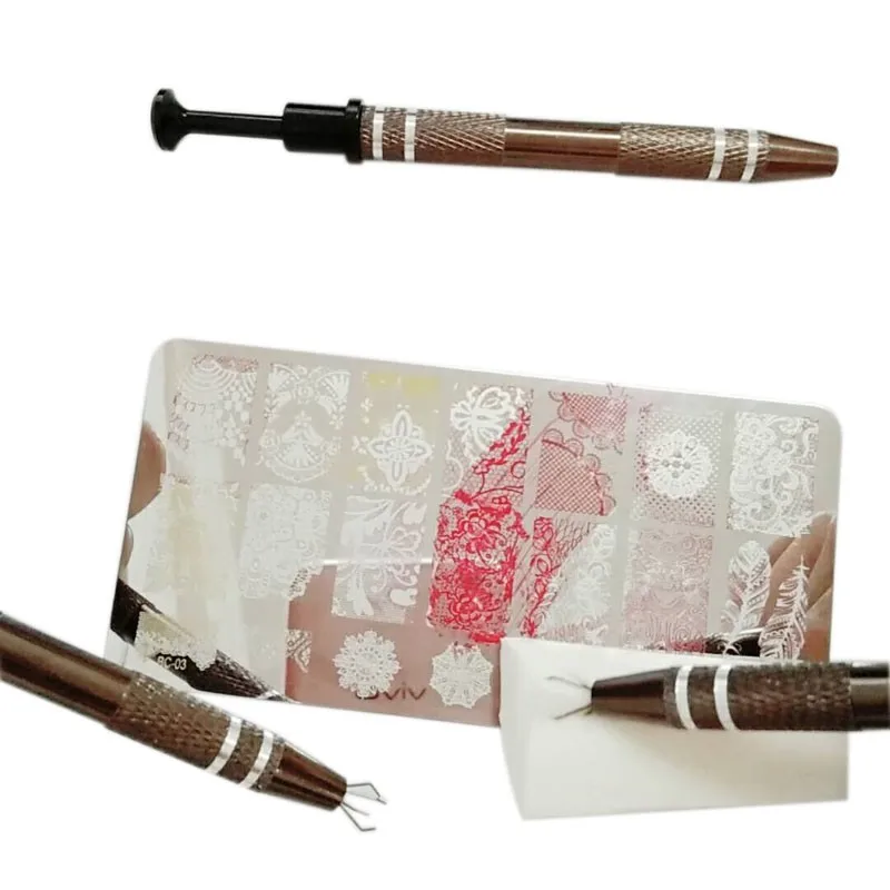 1 шт. маникюрная заставка хлопок коготь чистый шаблон для ногтей штамповки