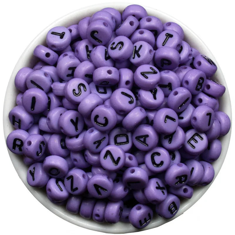Плоские круглые бусины с алфавитом 6 7 мм 200 шт.|beads for jewelry making|pony beadsbeads |