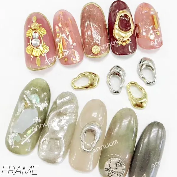 10 шт./пакет, Япония, Корея, 3D нейл-арта украшения Металл Kawaii пальто неправильной формы, аксессуары для ногтей, «сделай сам» для ногтей, инструменты для укладки волос