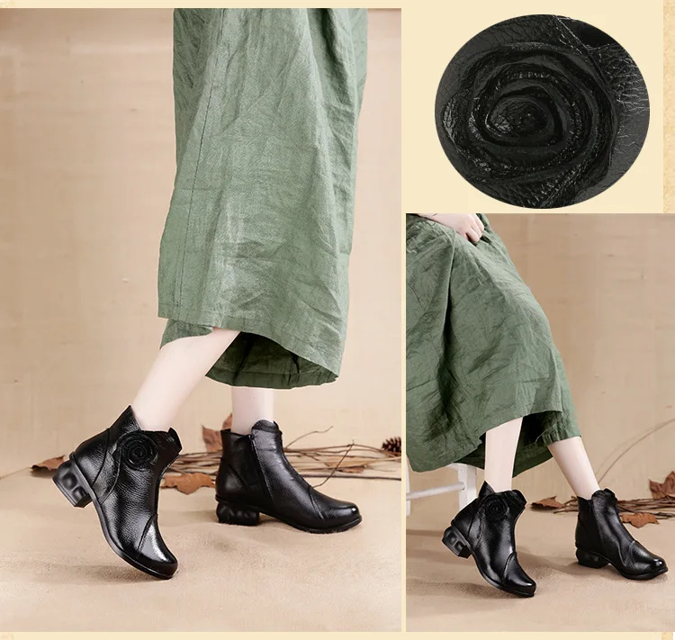 Xiuteng/высокое качество; Mujer Chaussure; женские ботинки из натуральной кожи; повседневные женские туфли-лодочки; зимние сапоги; плюшевые зимние сапоги для женщин