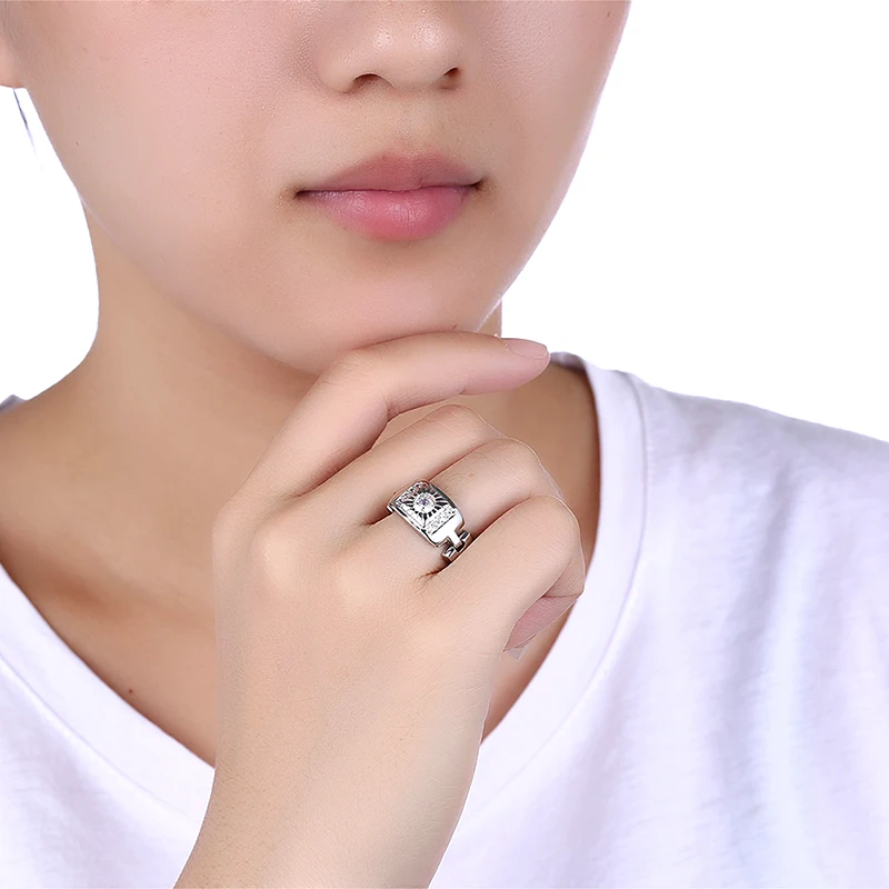 2017 новые модные кольца из белого золота с цирконием для женщин ААА крошечные