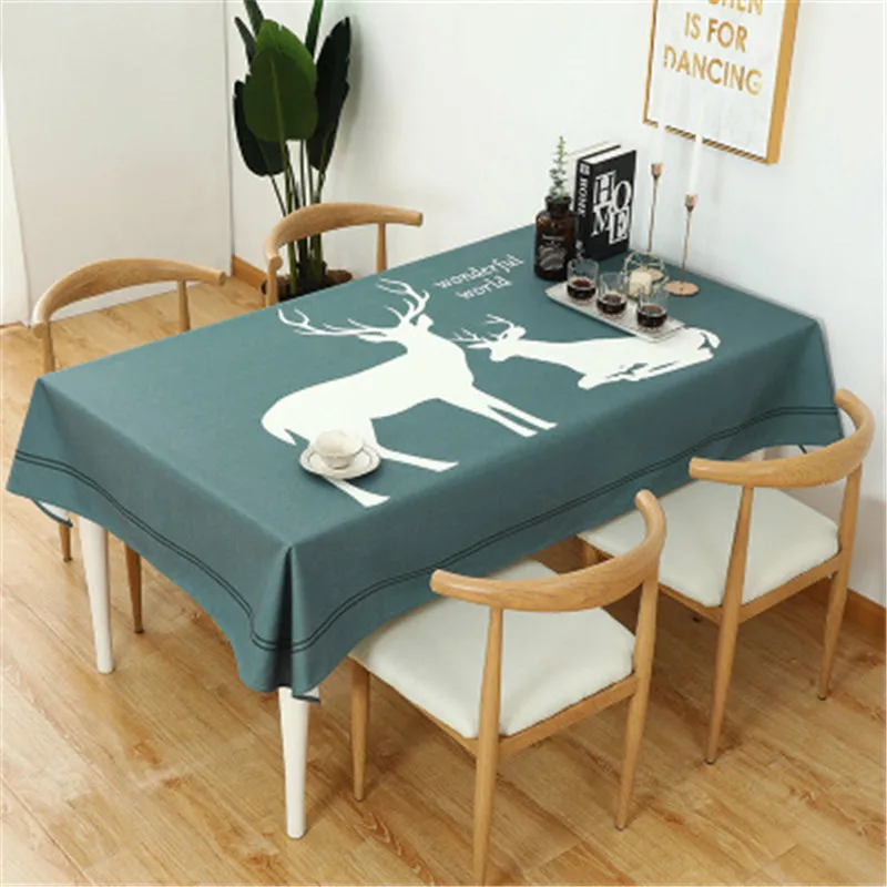 140x200 см скандинавский олень толстая хлопчатобумажная льняная художественная