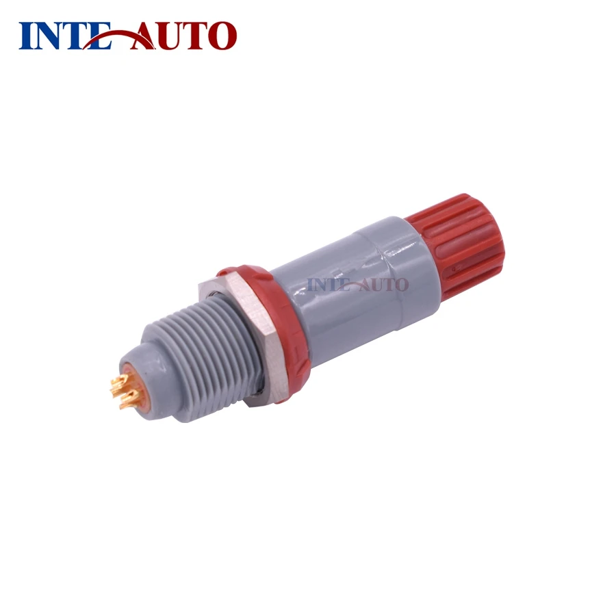 Пластмассовый Штекерный разъем медицинский самоблокирующийся круглый с нажимом