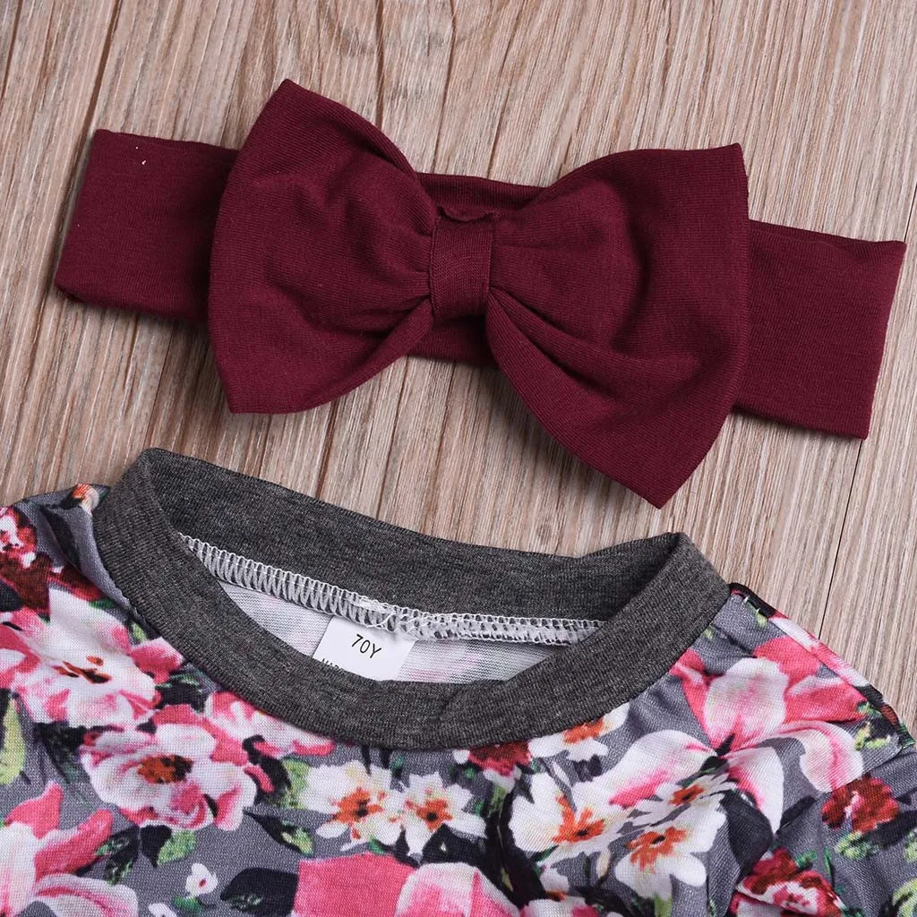 Новый Модный комплект одежды для новорожденных детская блузка с длинными