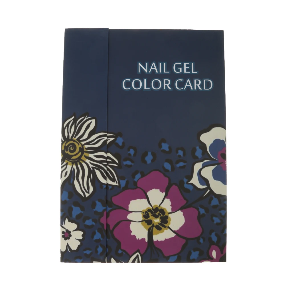 180 Colors Nail Gel Polish Display Book Chart Art Salon UV Dark Blue |