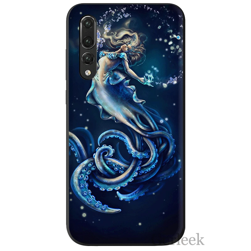 Desxz силиконовый чехол для телефона Huawei Y6 Y5 Y7 Y9 Mate 10 20 Pro Nova 4 2i 2 3 3i Lite фантазия море