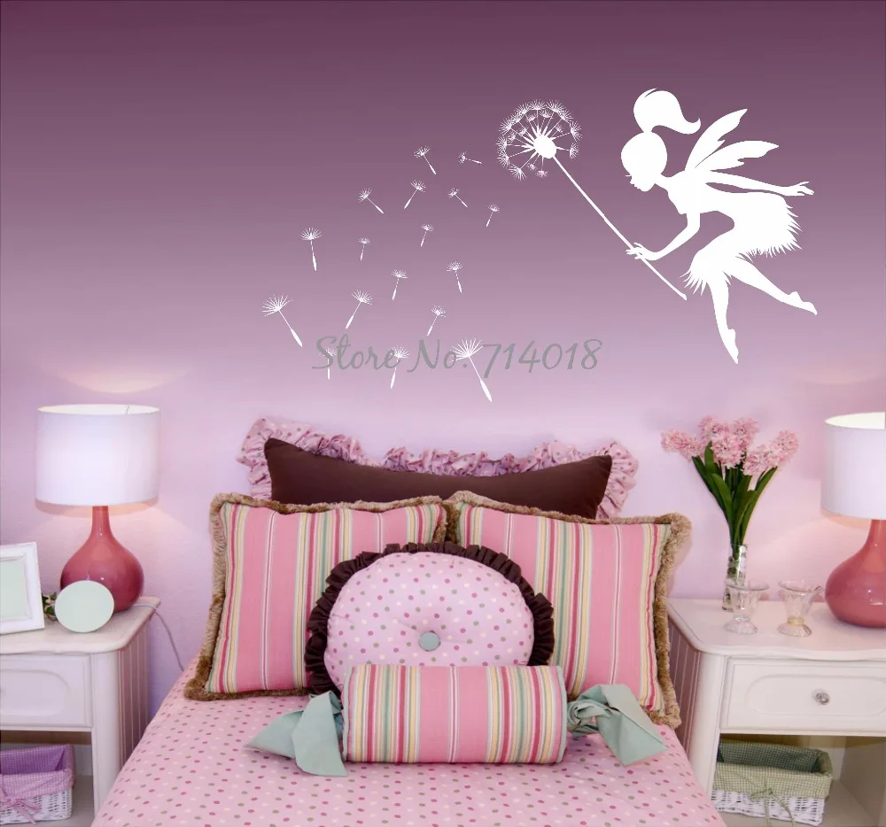 Сказочная выдувка Одуванчик Настенная Наклейка Семена настенное Искусство Дети