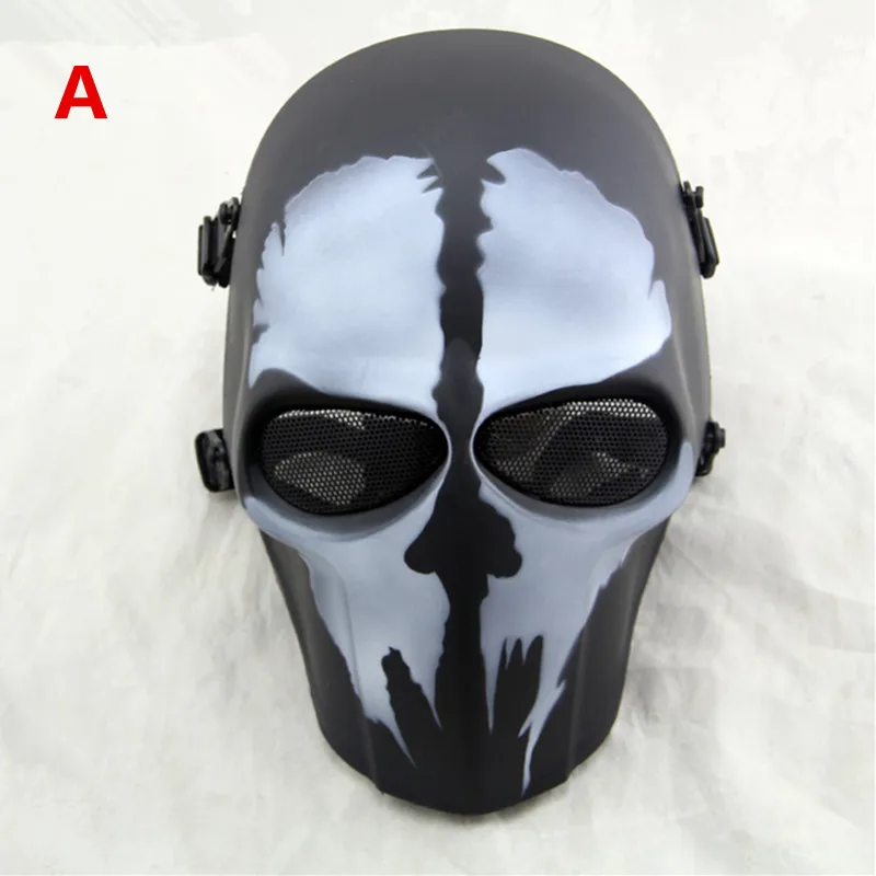 Призрак камуфляж Wargame страшные CS Пейнтбол Маска Открытый Армии полное лицо