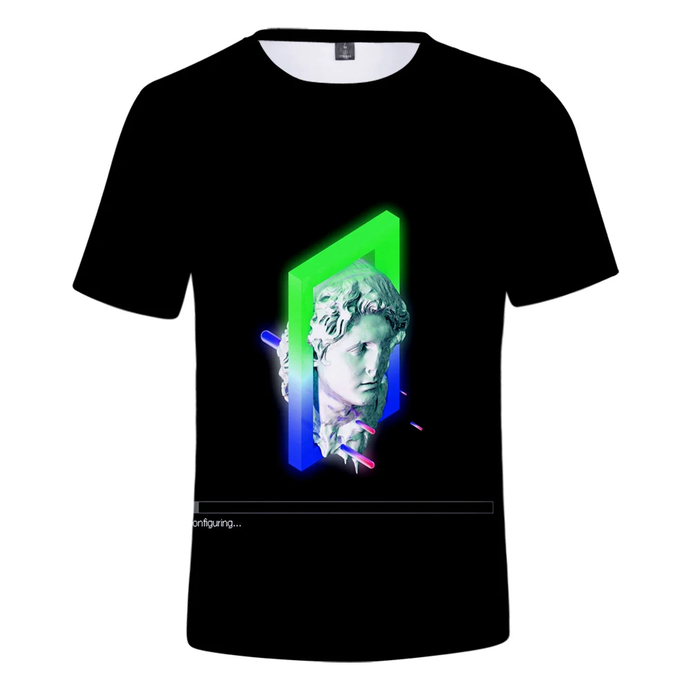 Vaporwave стильная футболка праздничная одежда Harajuku футболка Мужская Уличная Harajuku короткий рукав Kpop Beer man тройники уличный стиль