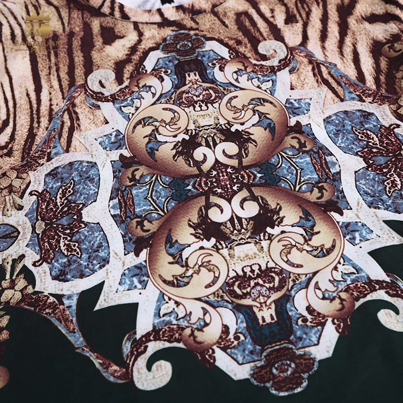 Fanzhuan, Повседневная Новинка, Мужская модная футболка с короткими рукавами, футболка с принтом в деловом стиле, 715178
