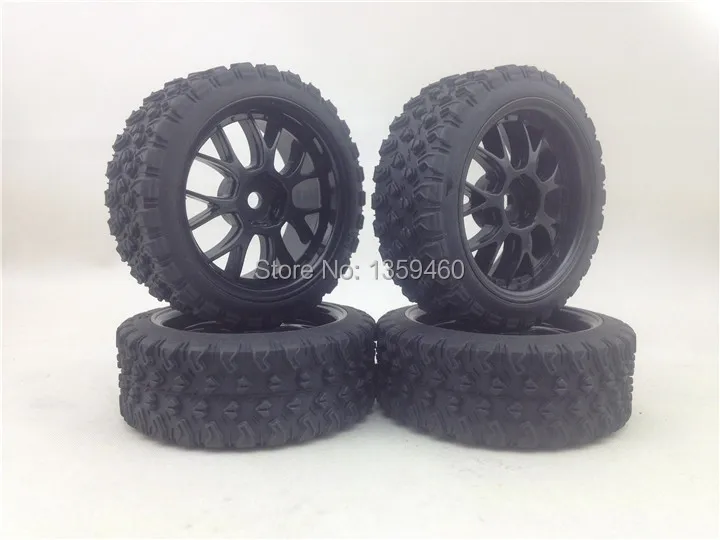 Предварительно склеенные Новые 4 шт 1/10 раллийные шины обод колеса с шиной YI