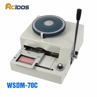 wsdm 70c rcidos manual code printerpvc card embossing machineletterpress rotogravure printing machine name card code printer
