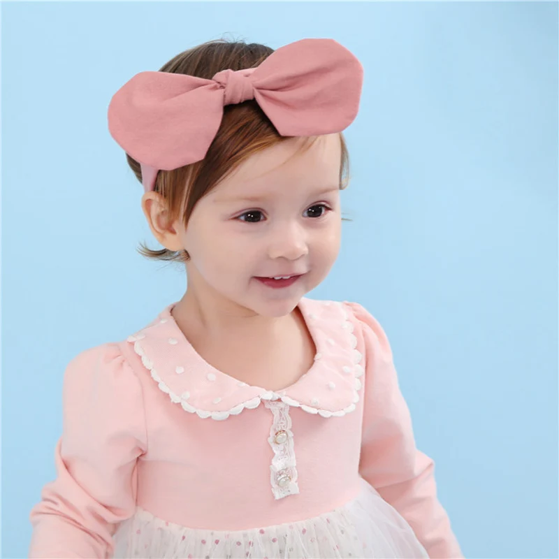 Environmental Protection Child Headwear Baby Hair Accessories Band Cotton Linen Material Flower 0-2 Years Old | Детская одежда и