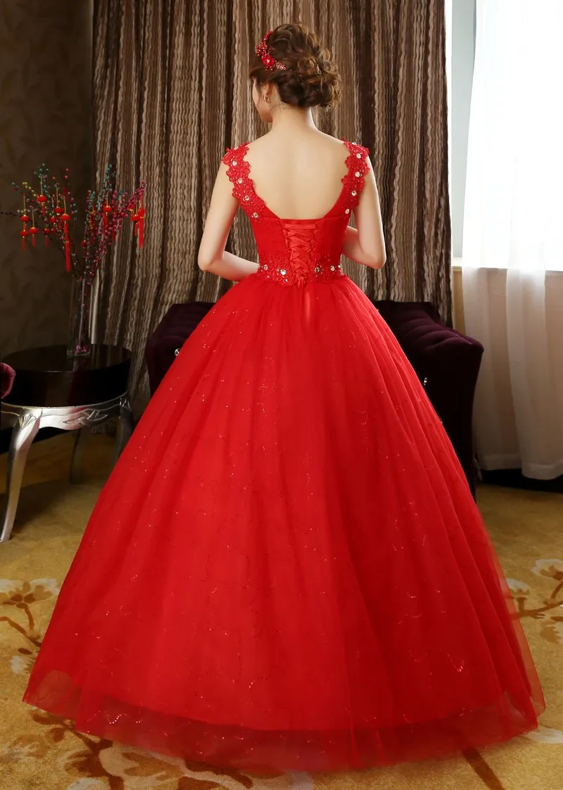 Настоящая фотография, сделанное на заказ, vestido de noiva de, горячая Распродажа, роскошный кружевной бюстгальтер с бретельками, дешевые свадебные платья с бусинами 44