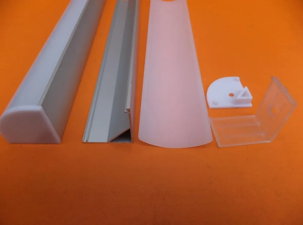 online Frete Grátis 2 M/pcs 100 M/lote Novo Design Suspenso Led Perfis De Alumínio Canal Com Cobertura De Leite Para Leds Tiras Com Capa