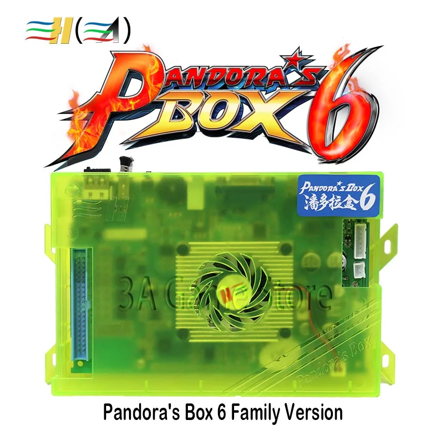 Новая материнская плата Pandora Box 6 1300 в 1 для семейной версии можно добавить 3000 игр