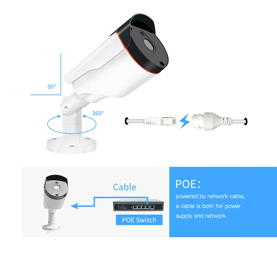 Ip-камера Vstarcam PoE 2.0MP 1080 P наружная Водонепроницаемая Wifi пуля камера наружняя Камера Видеонаблюдения PoE камера безопасности инфракрасное ночное видение