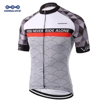 kemaloce 2022 cycling jersey professional men road race reflective men gray bicycle shirt hidden zipper eco friendly bike jersey