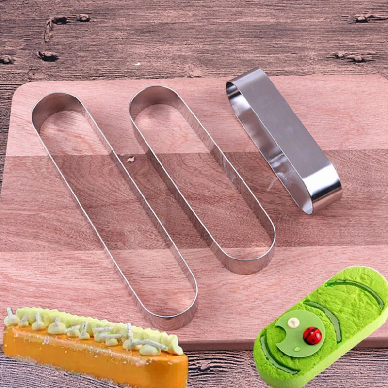 Овальное кольцо для торта из нержавеющей стали металлические кольца 4 размера