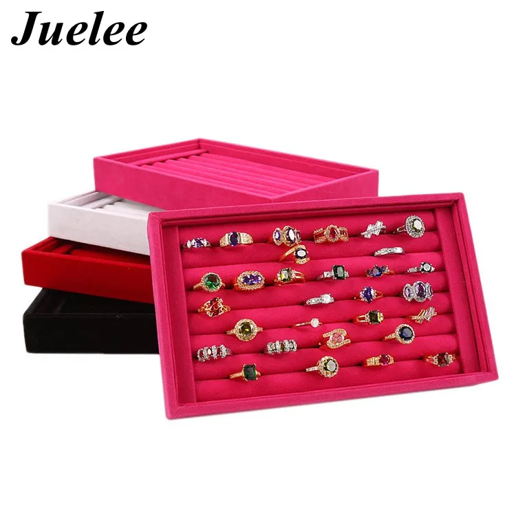 Коробка для хранения колец Juelee органайзер сережек дисплей чехол коробки лотков 6