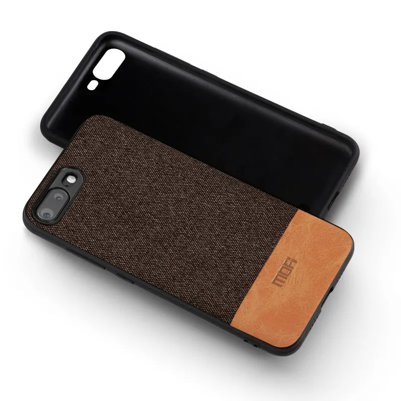 Для iphone 8 чехол для iphone 7 plus 6s задняя крышка ткань силиконовый coque capas MOFi для iphone 6 plus 8P чехол - Цвет: coffee with brown