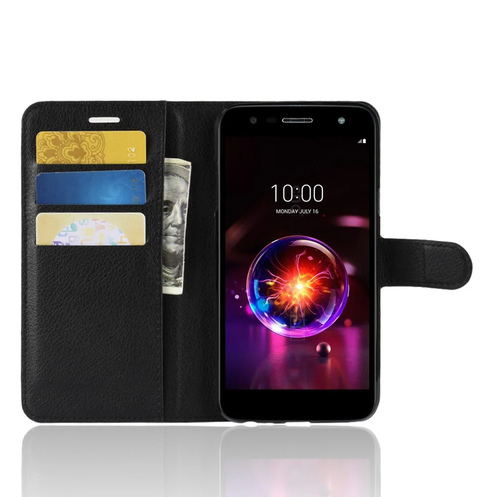 Чехол для телефона LG X Power 3 откидная задняя крышка из искусственной кожи