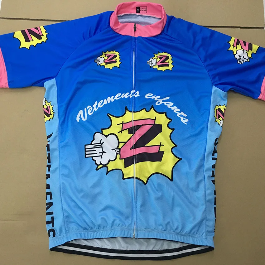 Ретро синий Велоспорт Джерси дышащая верхняя одежда велосипед/MTB Ropa Ciclismo