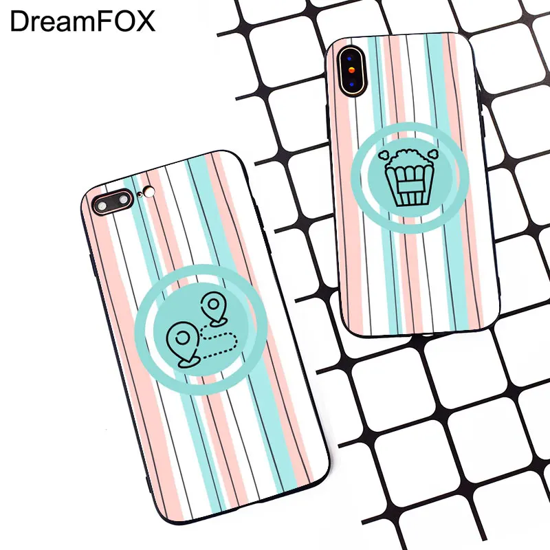 DREAMFOX M328 модный дизайн черный мягкий ТПУ силиконовый чехол для Apple iPhone 11 Pro XR XS Max X 8 7