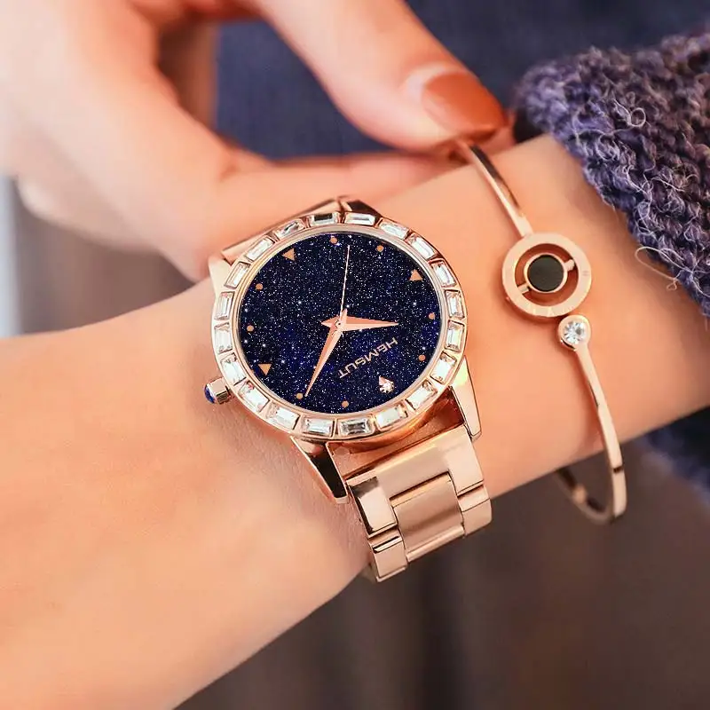 2018 модные кварцевые часы TORBOLLO женские из розового золота с браслетом нержавеющей