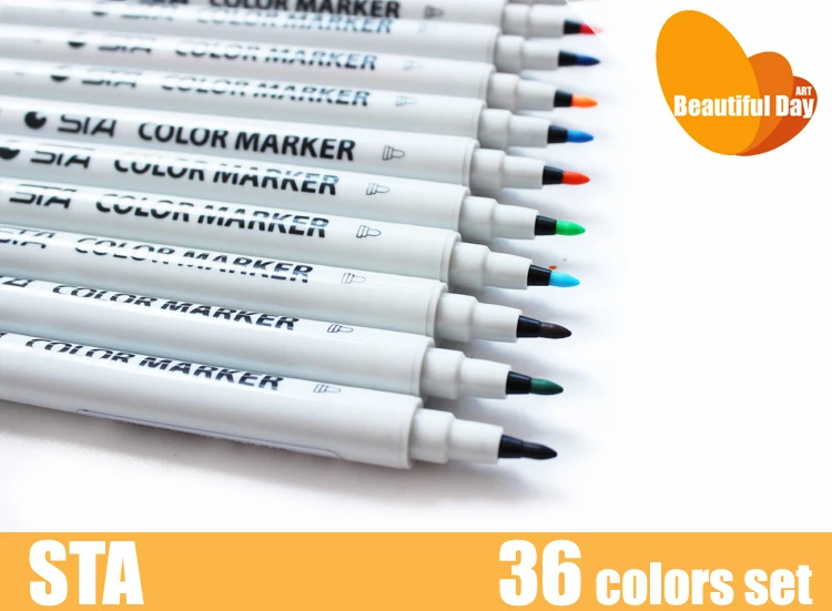 

New Arrivel!! STA 3100 double point art marker pen 36 colors/set