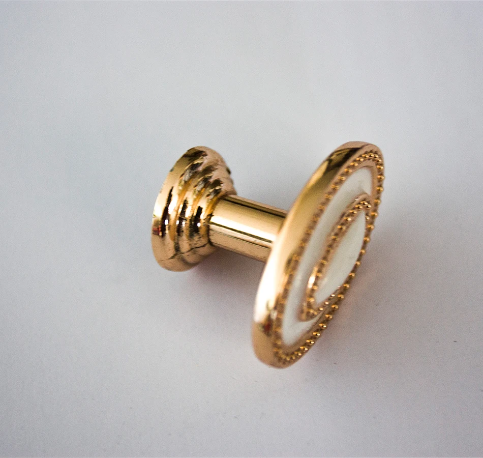 Золотой и белый милый ящика шкафа ручки Кухня Dresser Ручки Шкаф Аппаратные средства