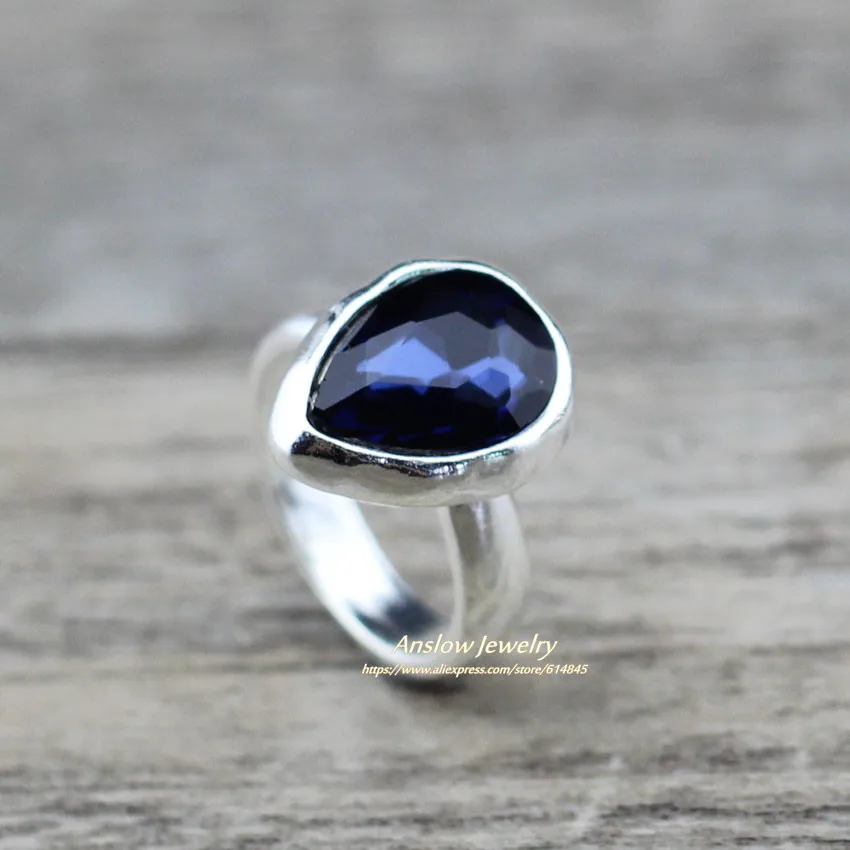 Женское Обручальное Кольцо Anslow свадебное Ювелирное Украшение в форме капли воды