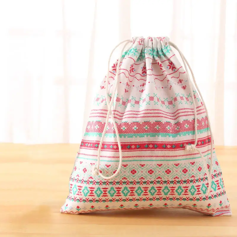 Folk-custom MICCK дорожная сумка для хранения игрушек нижнее белье для хранения обуви детские игрушки Органайзер на шнурке Косметические Сумки для конфет - Цвет: Folk-custom