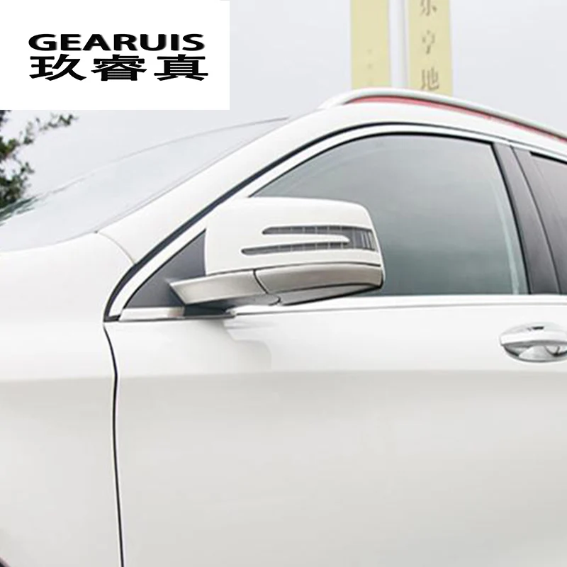Автомобильный Стайлинг для Mercedes Benz A GLA CLA класс W176 X156 C117 рамка зеркала заднего вида наклейки отделка авто аксессуары полоски