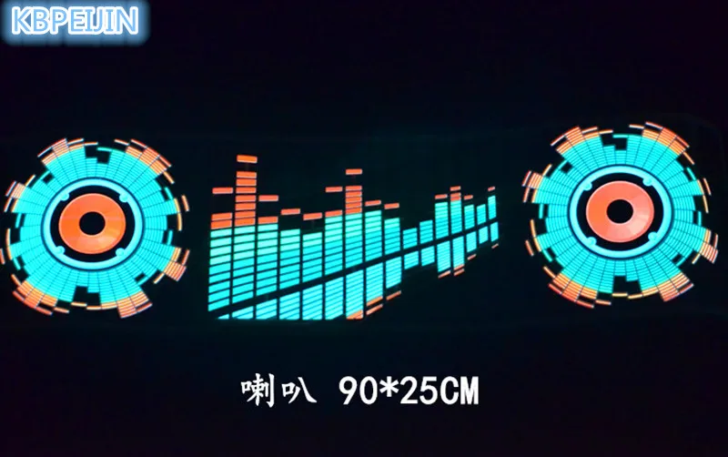 СВЕТОДИОДНЫЙ Автомобильный музыкальный ритм эквалайзер 90*25 см Стайлинг автомобиля для Mitsubishi outlander 2016 lancer 10 9