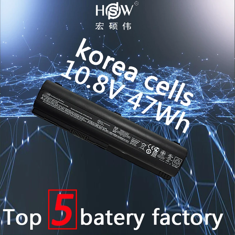 Аккумулятор для ноутбука HSW 47WH Compaq CQ50 CQ71 CQ70 CQ61 CQ60 CQ45 CQ41 CQ40 HP DV4 DV5 DV6 DV6T G50 G61batteria akku |