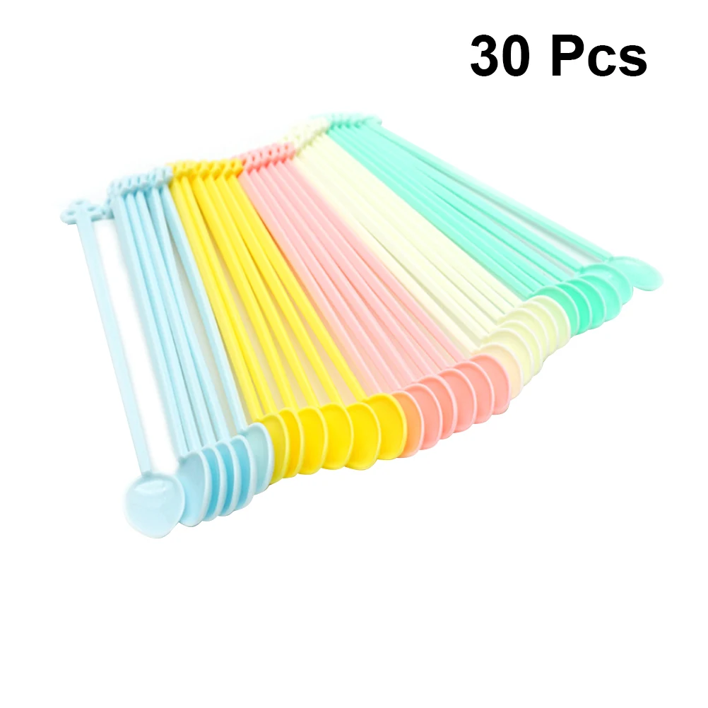 30 шт. пластиковые ложки для перемешивания кофе|Кофейные совки| |
