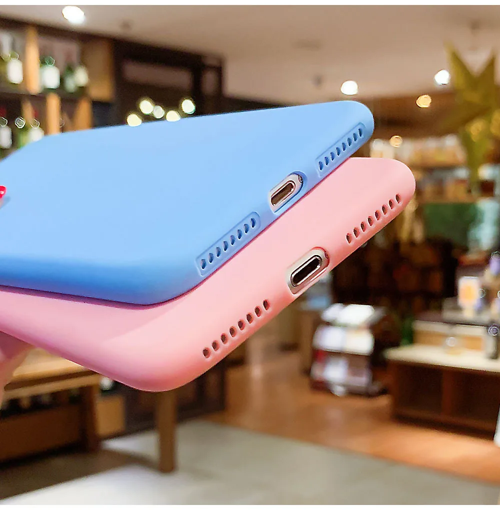 Чехол конфетного цвета для iPhone XS Max XR X 7 8 6 S Plus SE 5S 5 чехол силиконовый из ТПУ Xiaomi Redmi