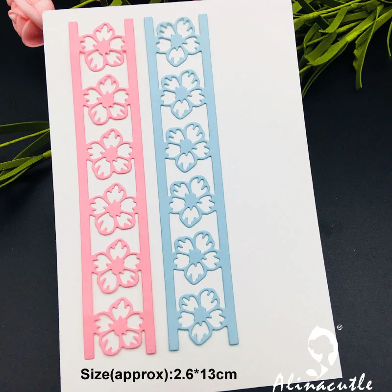 Высечки металлическая пресс-форма цветок границы Alinacraft Скрапбукинг альбом papercraft