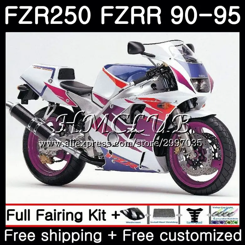 Обтекатель FZR250R для YAMAHA Stock color FZR 250 1990 1991 1992 1993 1994 1995 2HC.8 FZRR 250R R FZR250 90 91 92 93 94