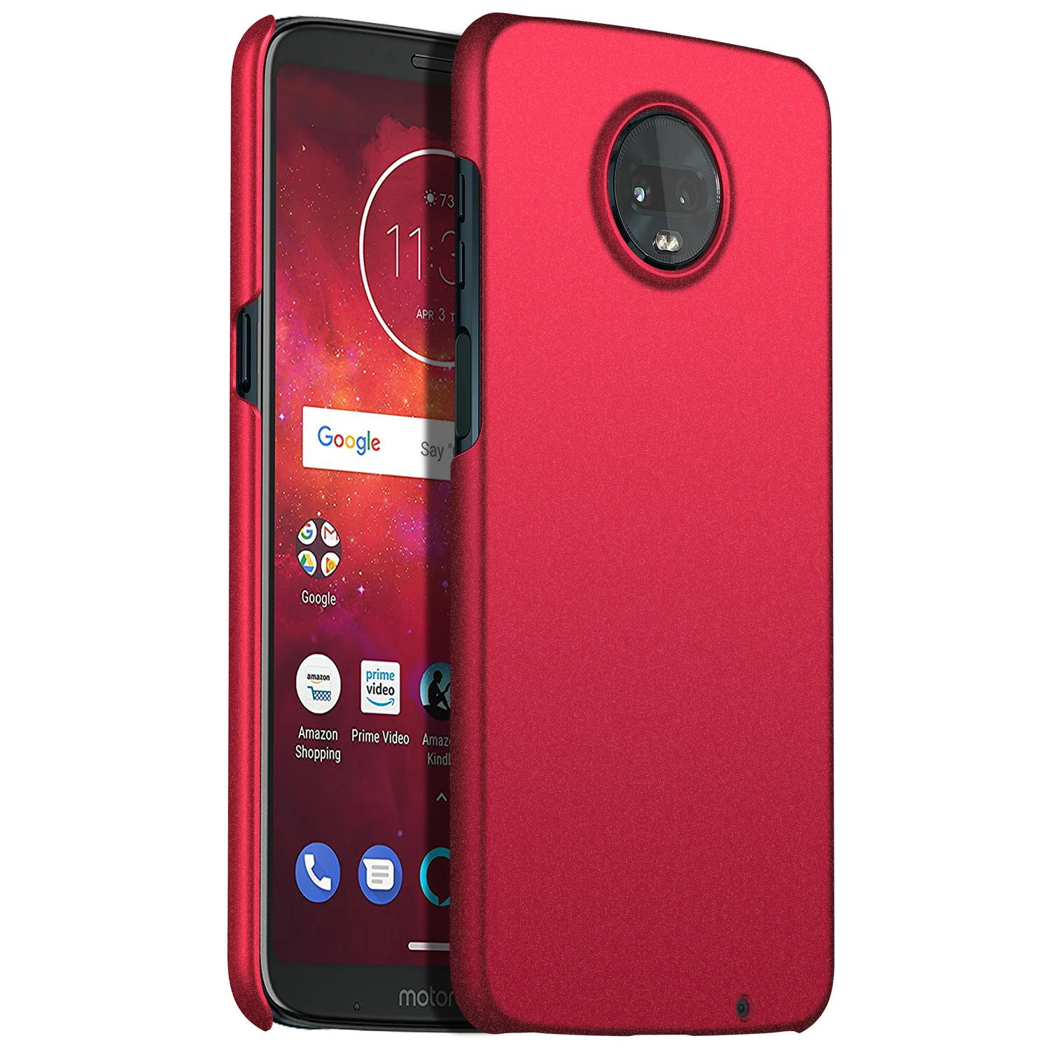 Matte Red For Motorola Moto Z3 Play Case High quality Hard PC Slim Matte Skin Protective Back cover case for moto z3 play phone shell - Цвет: Matte Red
