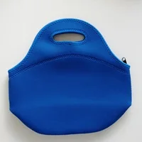 24 MID BLUE Неопреновый термальный Ланчбокс lancheira bolsa de franja, Термосумка bolsa termica, сумки для обеда с изоляцией для женщин, сумка для обеда ALB394F - Цвет: 24 MID BLUE