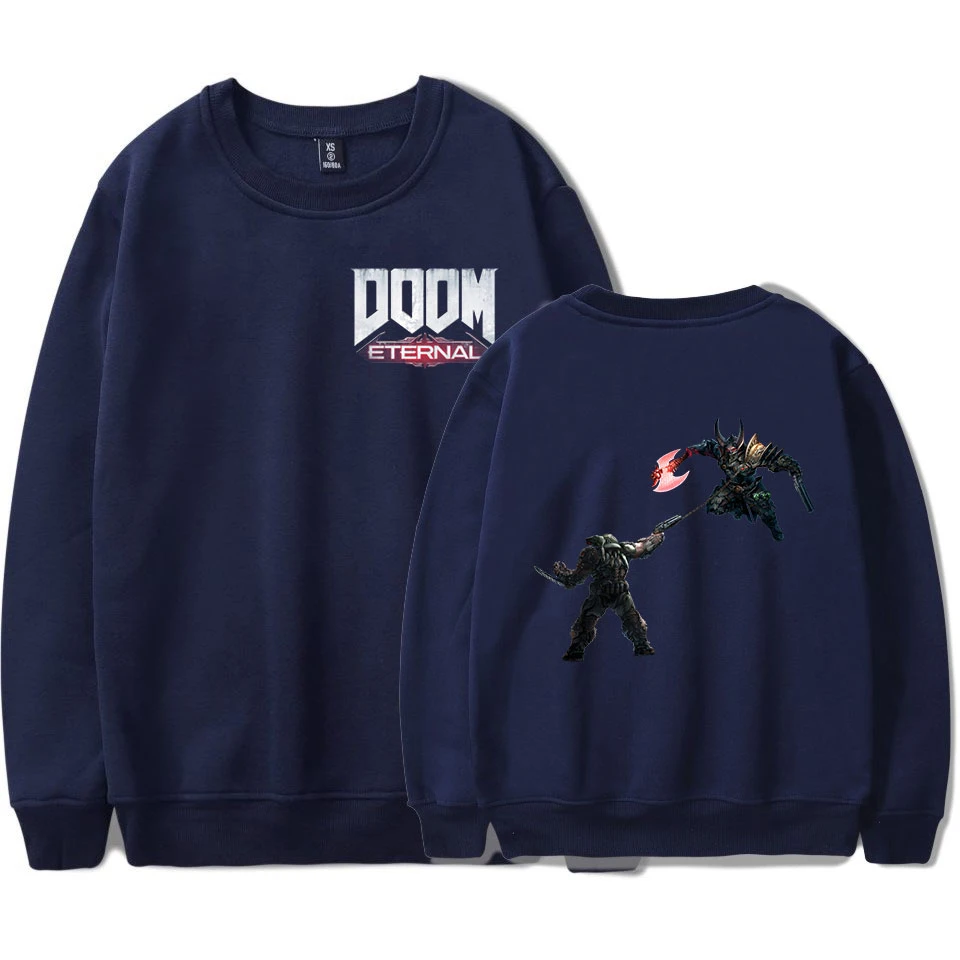Doom Eternal свитшоты крутые повседневные толстовки высокого качества Harajuku