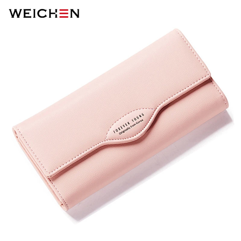 Кошелек WEICHEN Женский длинный вместительный с отделением для монет и карт|wallet