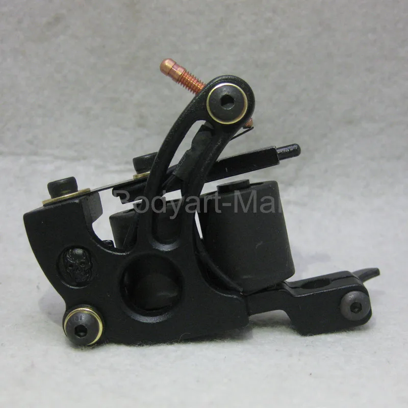 Новая Профессиональная тату машина 10 намоток черный пистолет для начинающих