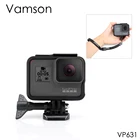 Защитный чехол с рамкой Vamson для Go pro Аксессуары для экшн-камеры Hero7 6 5 черный 7 серебристыйбелый корпус Чехол базовое крепление VP631