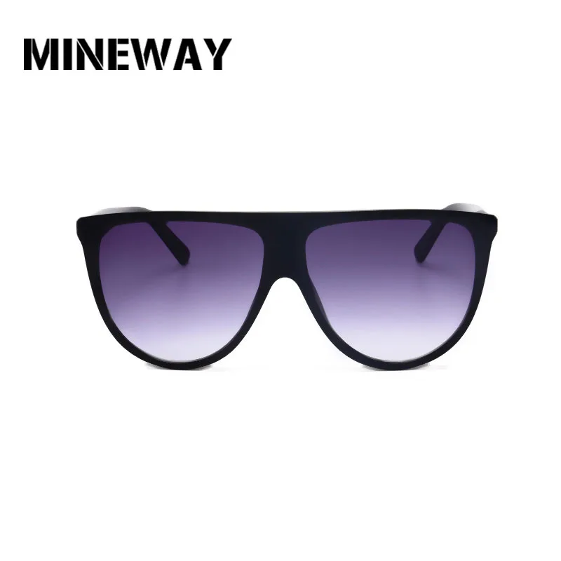 MINEWAY Ким Кардашьян тонкие тени солнцезащитные очки Ретро стиль плоская подошва