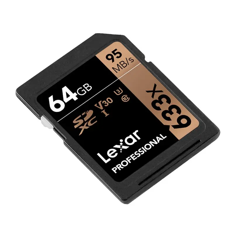 Lexar sd card 64gb 633x Memory Card Class 10 U3 SDXC carte sd 64gb 4K video memoria carte memoire for Canon Nikon camera SD Card