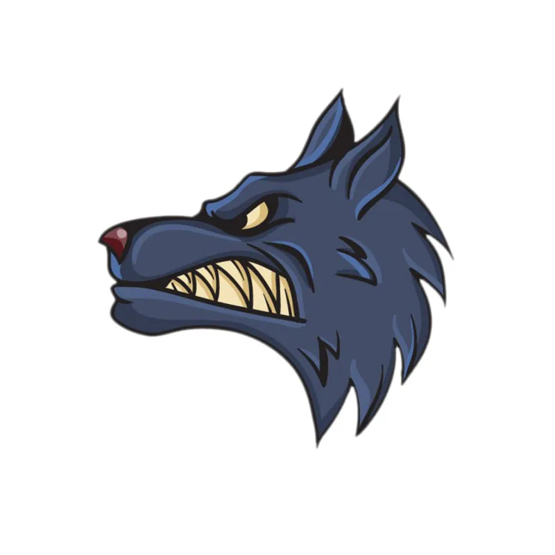 YJZT 11.3CM*11.6CM High Quality Fierce Wolf Head Decal PVC Motorcycle Car Sticker 11-00586 | Автомобили и мотоциклы