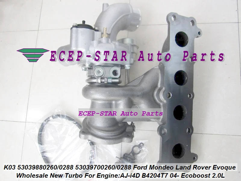 Turbo K03 53039880260 53039880289 53039700288 53039880288 для Ford Mondeo Land Rover Evoque AJ i4D B4204T7 Ecoboos 04 2.0L|turbo k03|k03